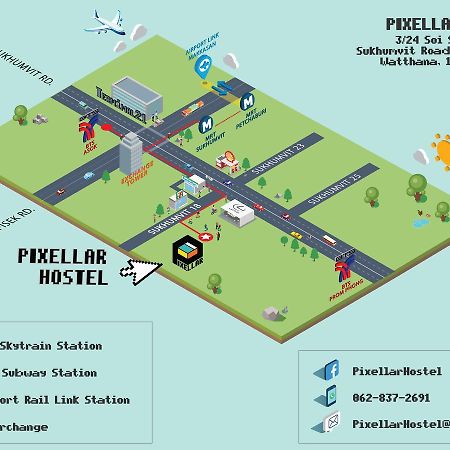 Pixellar Hostel Bangkok Ngoại thất bức ảnh